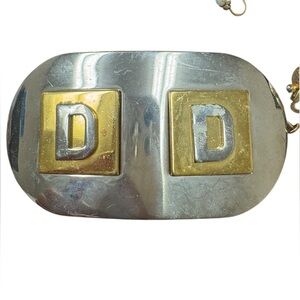 Silver and Gold Designer Belt Buckle